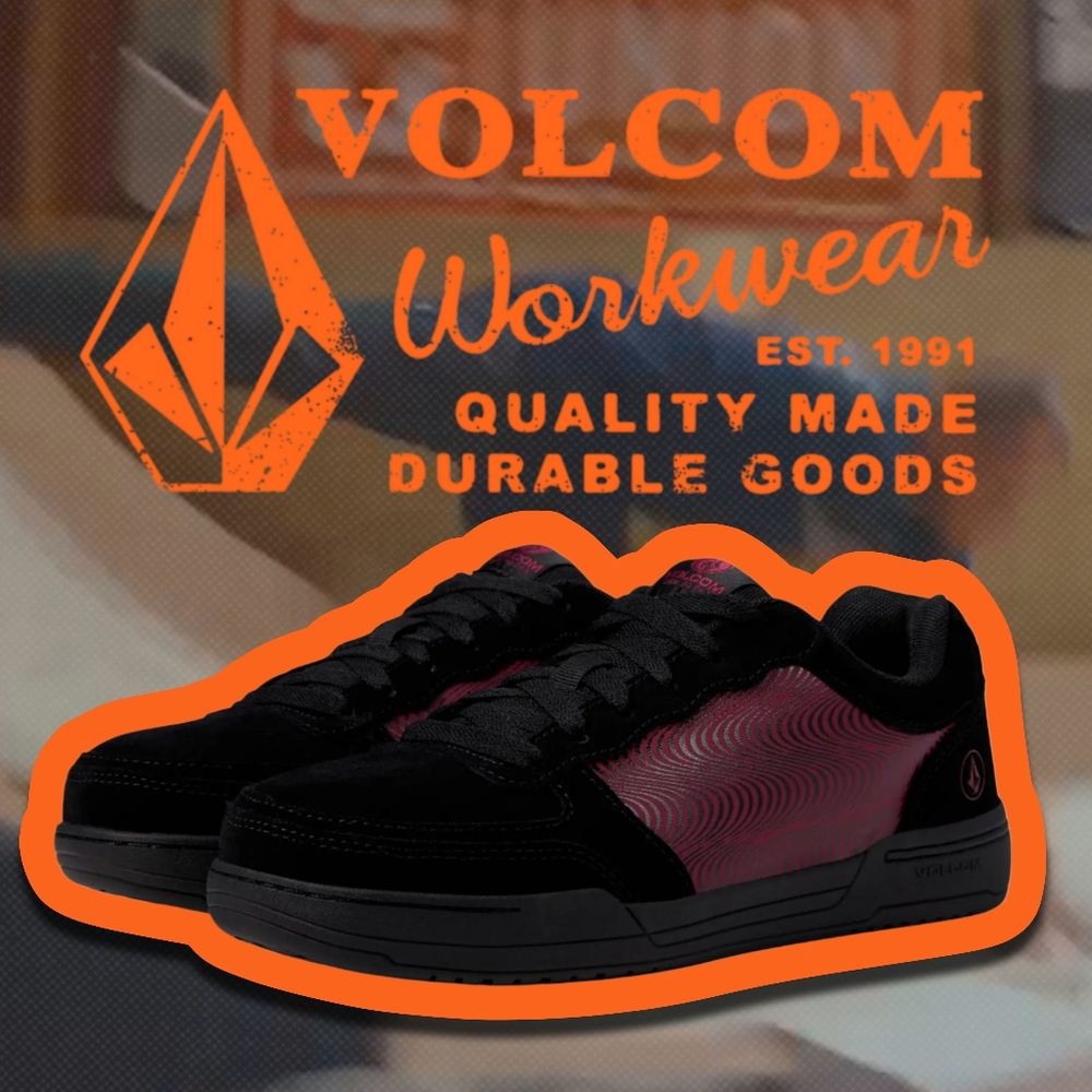 Volcom® Workwear Women's Hybrid SD Comp Toe shoes (VM30353F) SZ 8. MSRP $140